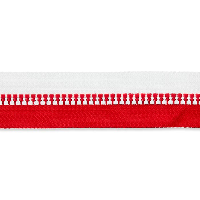 Fermeture au m bicolore Rouge/Blanc Fermeture au m bicolore Rouge/Blanc