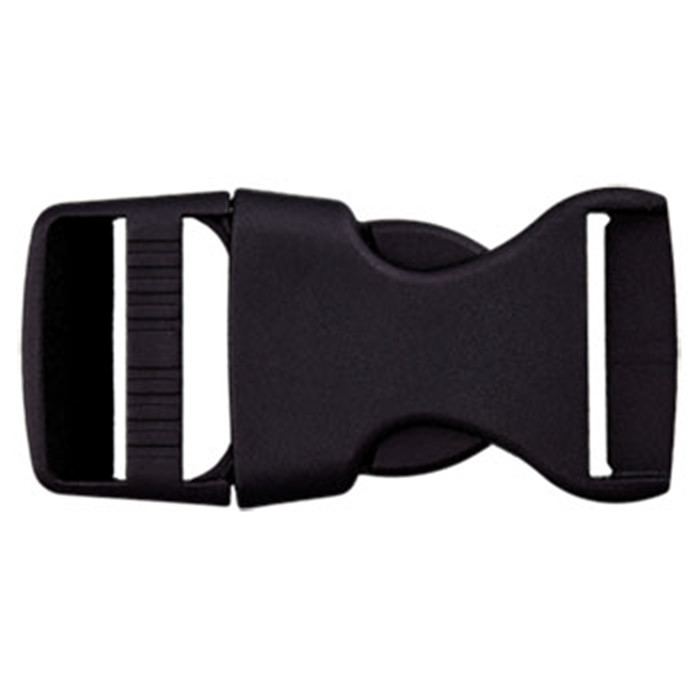 Fermoirs sac à dos polyester 38mm noir Fermoirs sac à dos polyester 38mm noir