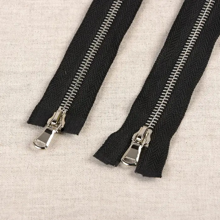 FG séparable métal 70cm double curseur noir et argent FG séparable métal 70cm double curseur noir et argent