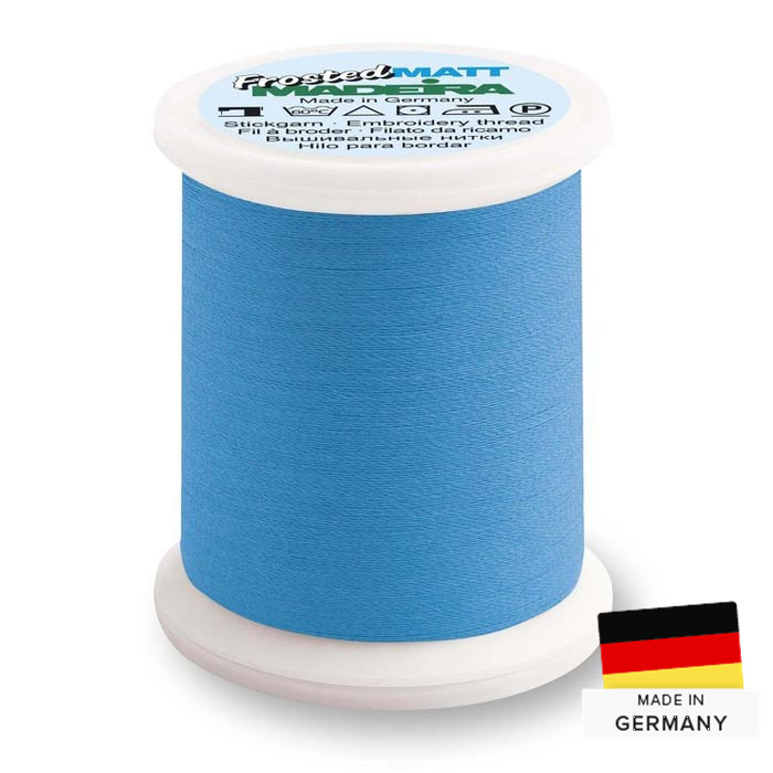 Fil à broder Madeira Frosted M. 40 500m 7797 bleu électrique Fil à broder Madeira Frosted M. 40 500m 7797 bleu électrique