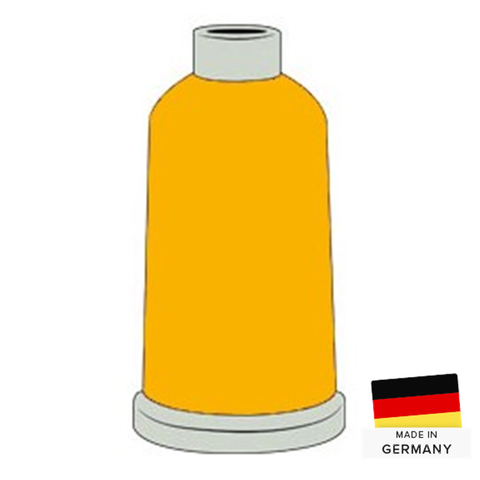 Fil à broder Madeira Polyneon n°60 1500m 1825 orange fluo Fil à broder Madeira Polyneon n°60 1500m 1825 orange fluo