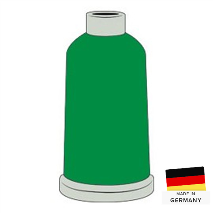 Fil à broder Madeira Polyneon n°60 1500m 1988 vert prairie Fil à broder Madeira Polyneon n°60 1500m 1988 vert prairie