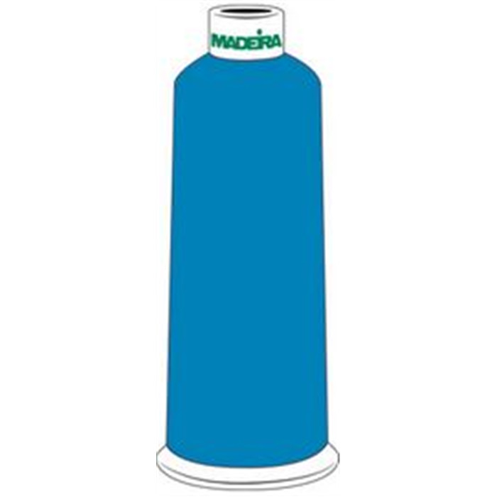 Fil à broder Madeira Rayon n°30 1176 3000m bleu méditerranée Fil à broder Madeira Rayon n°30 1176 3000m bleu méditerranée