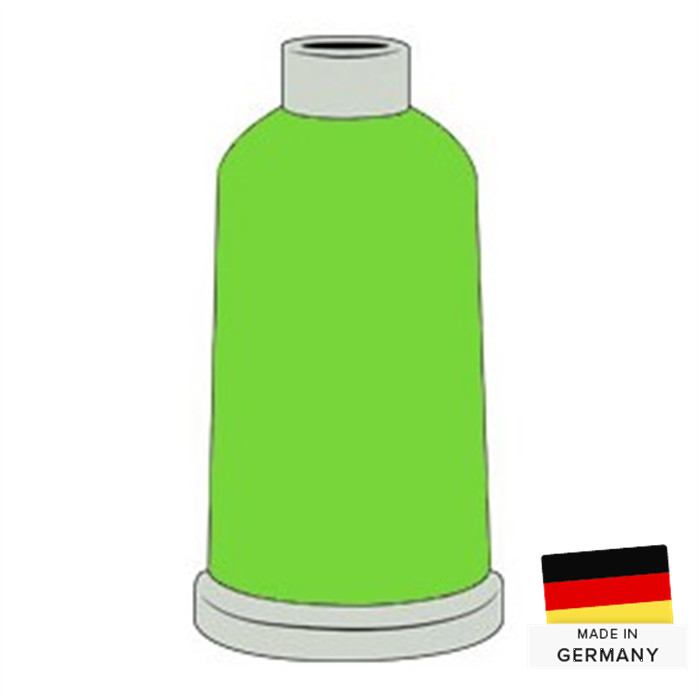 Fil à broder N°40 1000m 1950 vert fluo Fil à broder N°40 1000m 1950 vert fluo