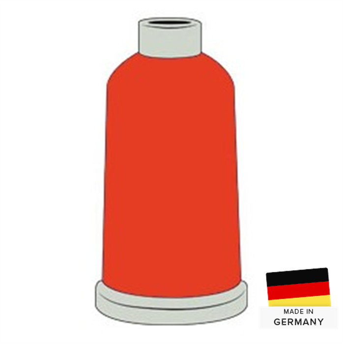 Fil à broder N°40 1000m 1987 orange rouge Fil à broder N°40 1000m 1987 orange rouge