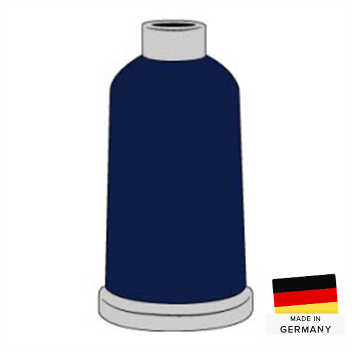 Fil à broder Polyneon 40 1000m 1555 bleu papier carbone Fil à broder Polyneon 40 1000m 1555 bleu papier carbone