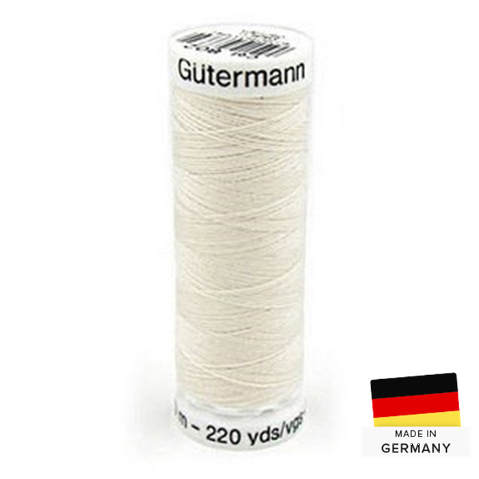 Fil à coudre Gutermann Polyester 200m 802 Fil à coudre Gutermann Polyester 200m 802