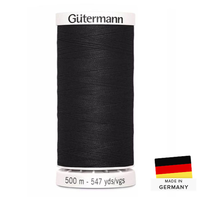 Fil à coudre Gutermann Polyester 500m 000 Noir Fil à coudre Gutermann Polyester 500m 000 Noir