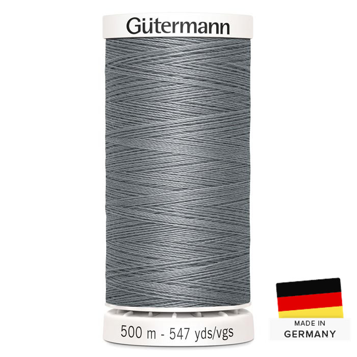 Fil à coudre Gutermann Polyester 500m 040 Gris moyen Fil à coudre Gutermann Polyester 500m 040 Gris moyen