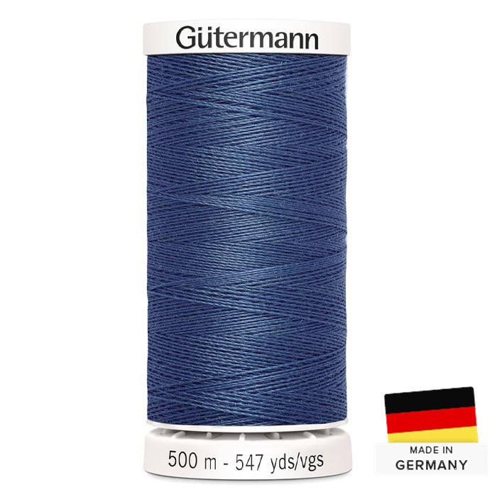Fil à coudre Gutermann Polyester 500m 068 Bleu denim Fil à coudre Gutermann Polyester 500m 068 Bleu denim