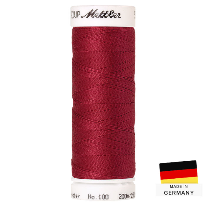 Fil à coudre Mettler Seralon Polyester 200m 0629 rouge ceris Fil à coudre Mettler Seralon Polyester 200m 0629 rouge ceris
