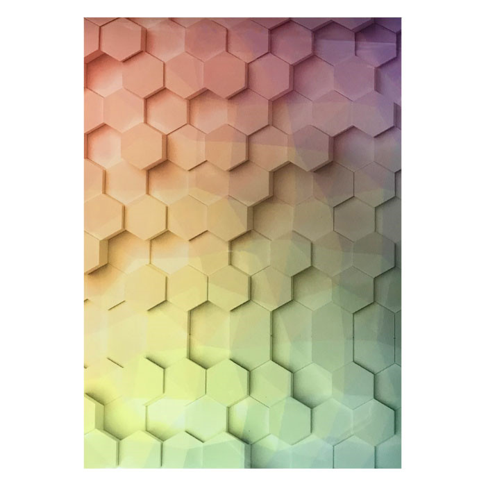 Flex hexagone multicolore A4 Flex hexagone multicolore A4