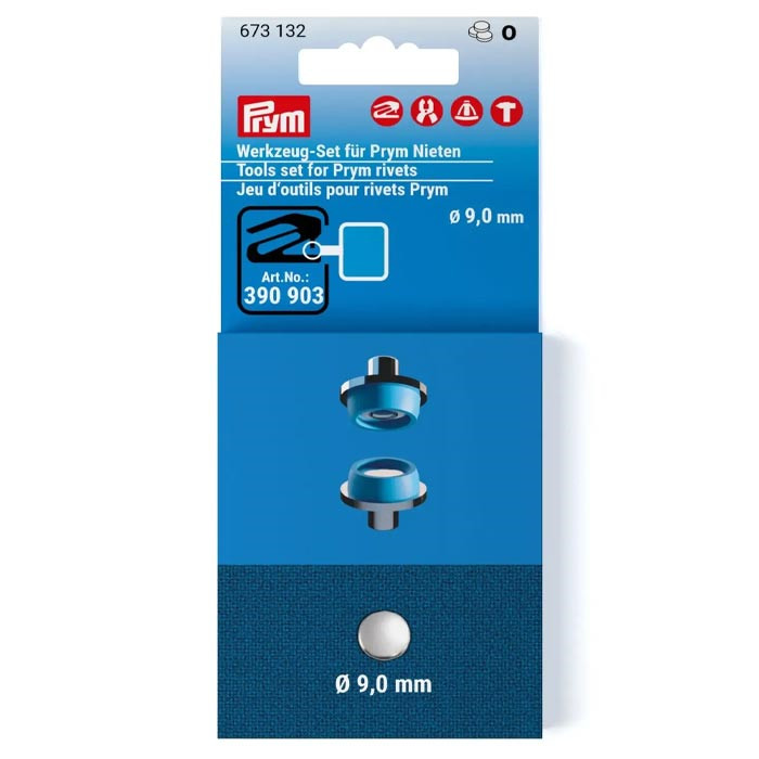 Jeu d'outils pour rivets 9mm PRYM Jeu d'outils pour rivets 9mm PRYM