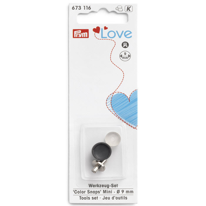 Jeu d´outils pose pression Mini Color Snaps 9 mm Jeu d´outils pose pression Mini Color Snaps 9 mm