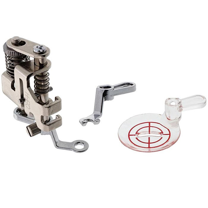 Kit de 3 pieds pour piqué libre, quilt interchangeables Kit de 3 pieds pour piqué libre, quilt interchangeables