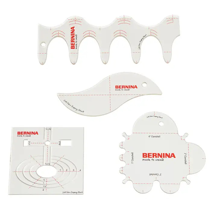 Kit de règles de quilting courbes Bernina Kit de règles de quilting courbes Bernina