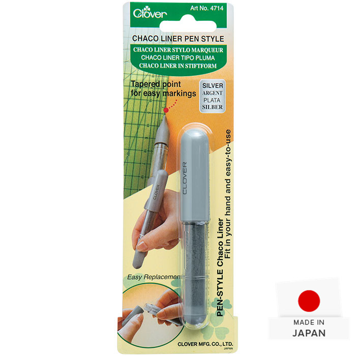 Marqueur Chaco liner argenté Clover Marqueur Chaco liner argenté Clover