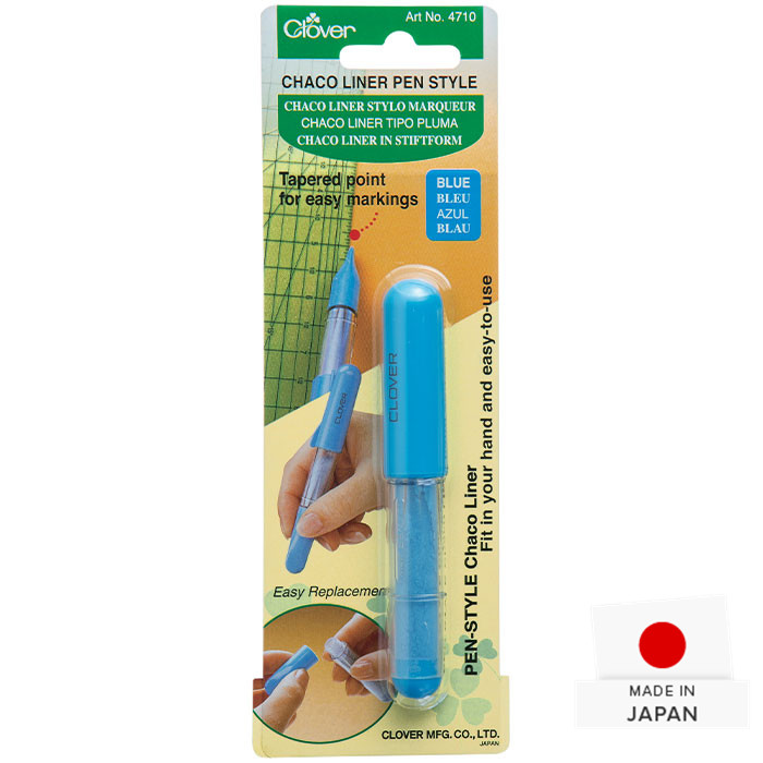 Marqueur Chaco liner bleu Clover Marqueur Chaco liner bleu Clover