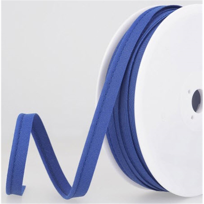 Passepoil mèche 10mm bleu roi au mètre Passepoil mèche 10mm bleu roi au mètre