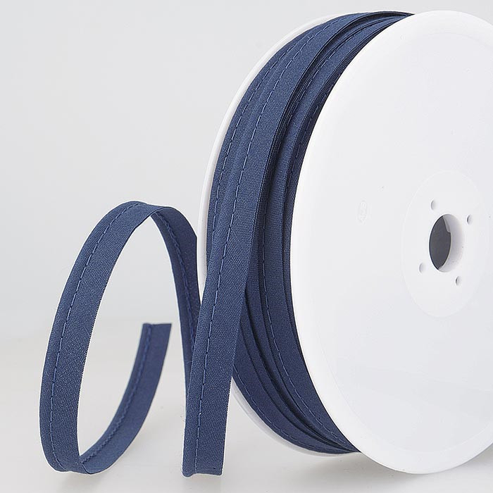 Passepoil mèche 2mm marine au mètre Passepoil mèche 2mm marine au mètre