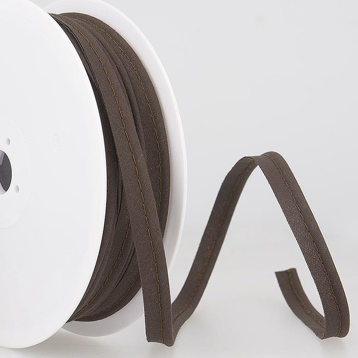 Passepoil mèche 2mm marron café au mètre Passepoil mèche 2mm marron café au mètre
