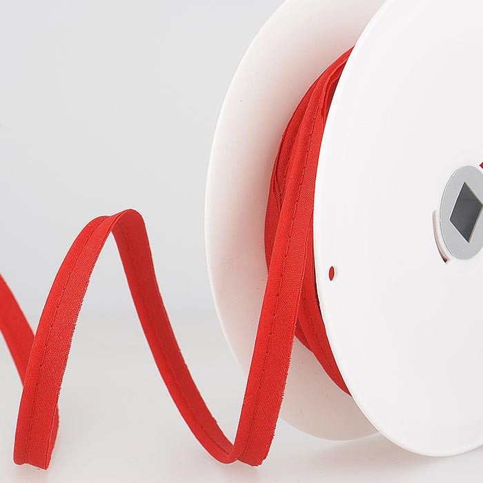 Passepoil mèche 2mm rouge au mètre Passepoil mèche 2mm rouge au mètre