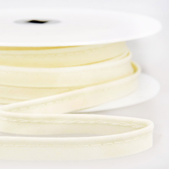 Passepoil tout textile 10mm écru /mètre Passepoil tout textile 10mm écru /mètre