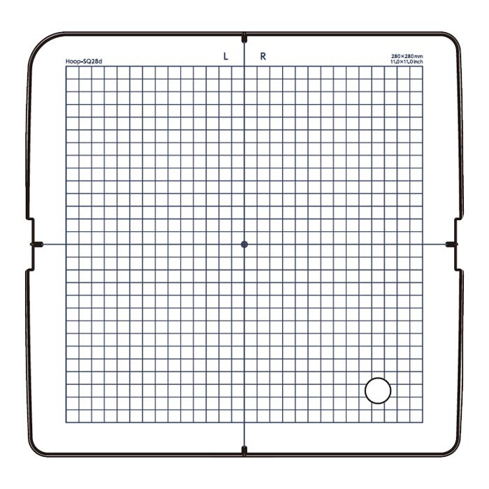 Patron cadre à broder 280x280mm "SQ28d" Janome Patron cadre à broder 280x280mm "SQ28d" Janome