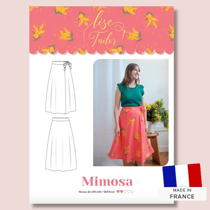 Patron couture Jupe Mimosa Lise Tailor 34/52 Patron couture Jupe Mimosa Lise Tailor 34/52
