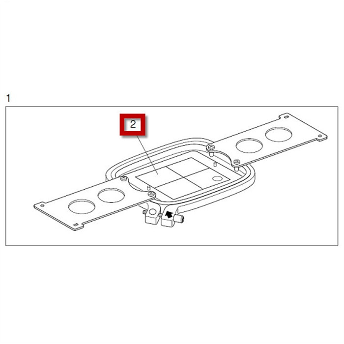 Patron pour cadre à broder M2 126x110mm Janome Patron pour cadre à broder M2 126x110mm Janome