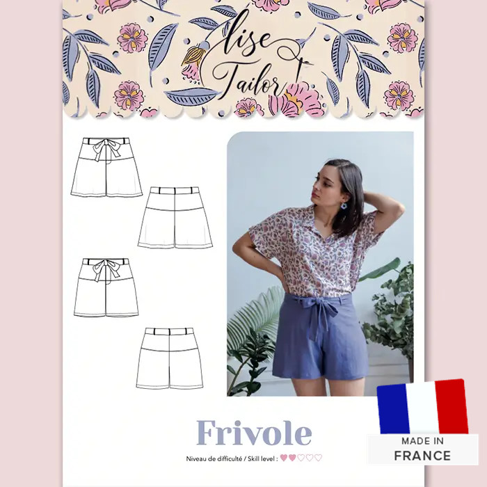 Patron Short Frivole par Lise Tailor - T34 à 52 Patron Short Frivole par Lise Tailor - T34 à 52