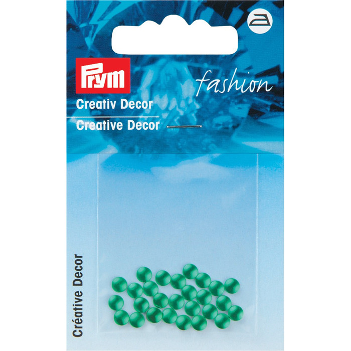 Perles rondes thermocollantes vertes Perles rondes thermocollantes vertes