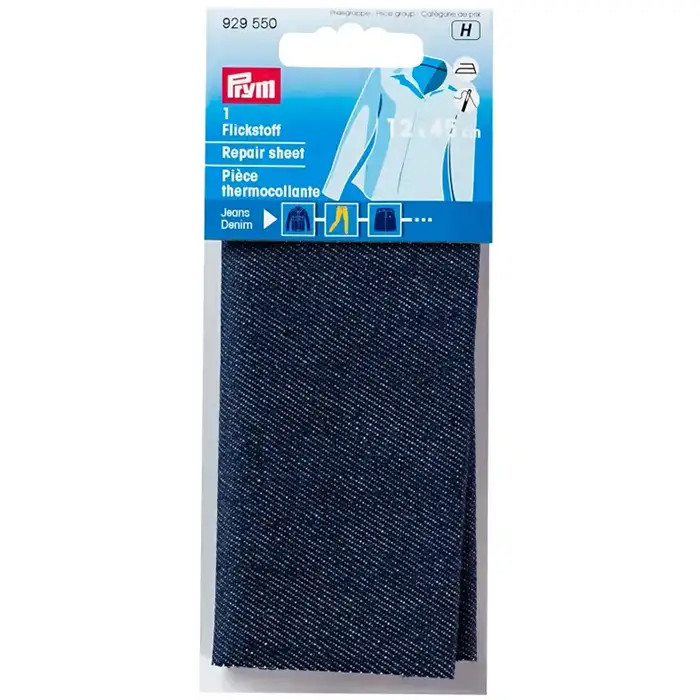 Pièce thermocollante 12x45cm jeans Pièce thermocollante 12x45cm jeans