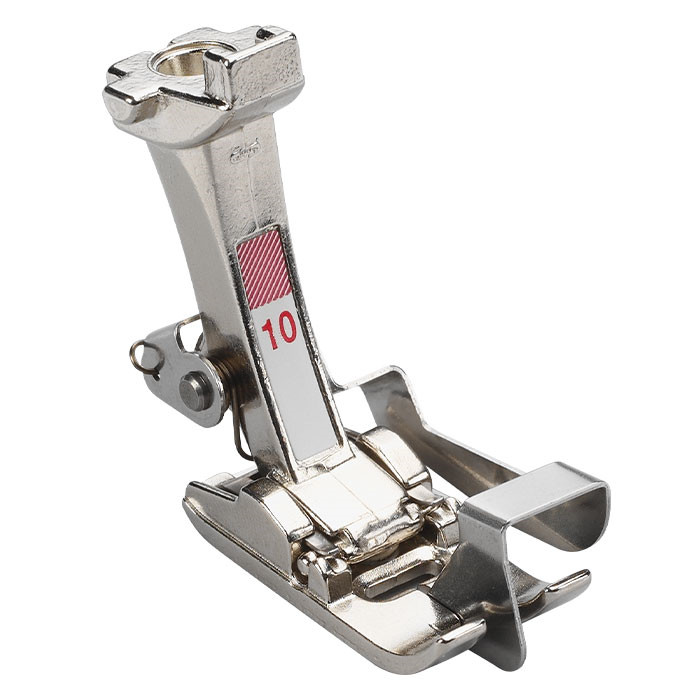 Pied 10 surpiqûre, bordures étroites Bernina Pied 10 surpiqûre, bordures étroites Bernina