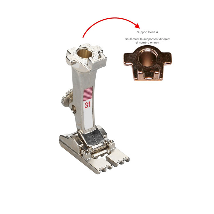 Pied 31 pour nervures à 5 rainures (ANCIEN) Pied 31 pour nervures à 5 rainures (ANCIEN)