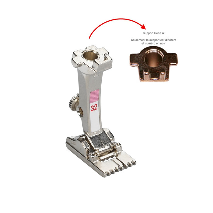 Pied 31 pour nervures à 7 rainures (ANCIEN) Pied 31 pour nervures à 7 rainures (ANCIEN)