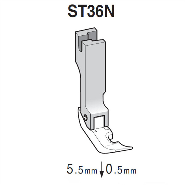 Pied anti-adhérent, téflon droite ST36N Pied anti-adhérent, téflon droite ST36N