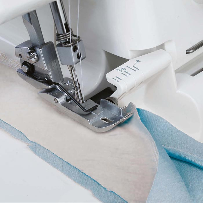 Pied passepoil 3 mm (1/8") surjeteuse Janome & Elna Pied passepoil 3 mm (1/8") surjeteuse Janome & Elna