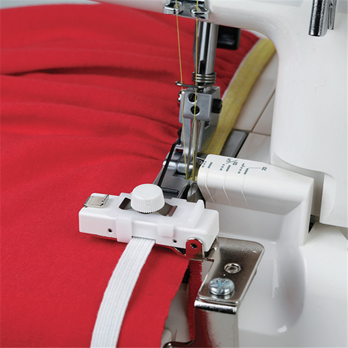 Pied pose élastique avec guide Janome & Elna Pied pose élastique avec guide Janome & Elna