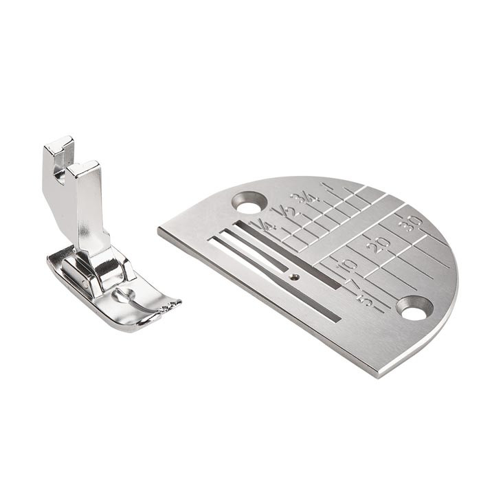 Pied pour tissus fins, plaque point droit Janome & Bernette Pied pour tissus fins, plaque point droit Janome & Bernette