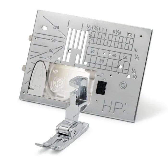 Plaque à aiguille et pied point droit HP Janome Continental Plaque à aiguille et pied point droit HP Janome Continental