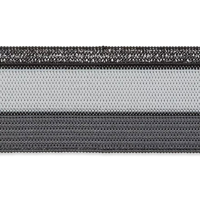 Ruban élastique ligné gris 30mm au mètre Ruban élastique ligné gris 30mm au mètre