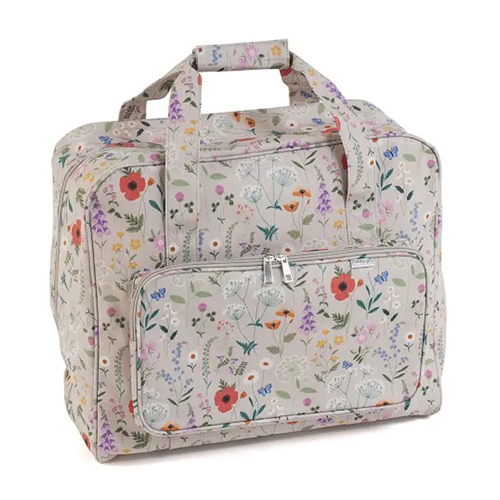 Sac de transport machine à coudre Fleurs 20x44x38cm Sac de transport machine à coudre Fleurs 20x44x38cm