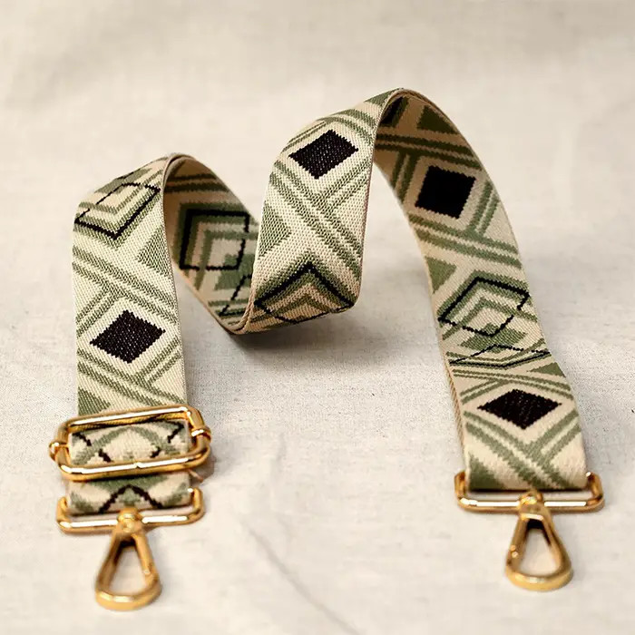 Sangle bandoulière losange 40 mm x 75-135cm Vert Sangle bandoulière losange 40 mm x 75-135cm Vert