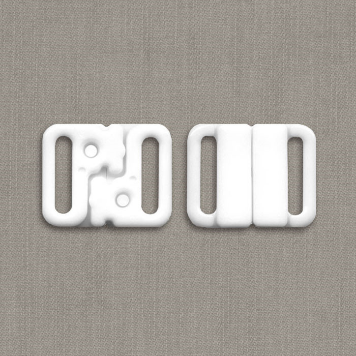 Set 3 Attaches bikini 15mm blanc Set 3 Attaches bikini 15mm blanc