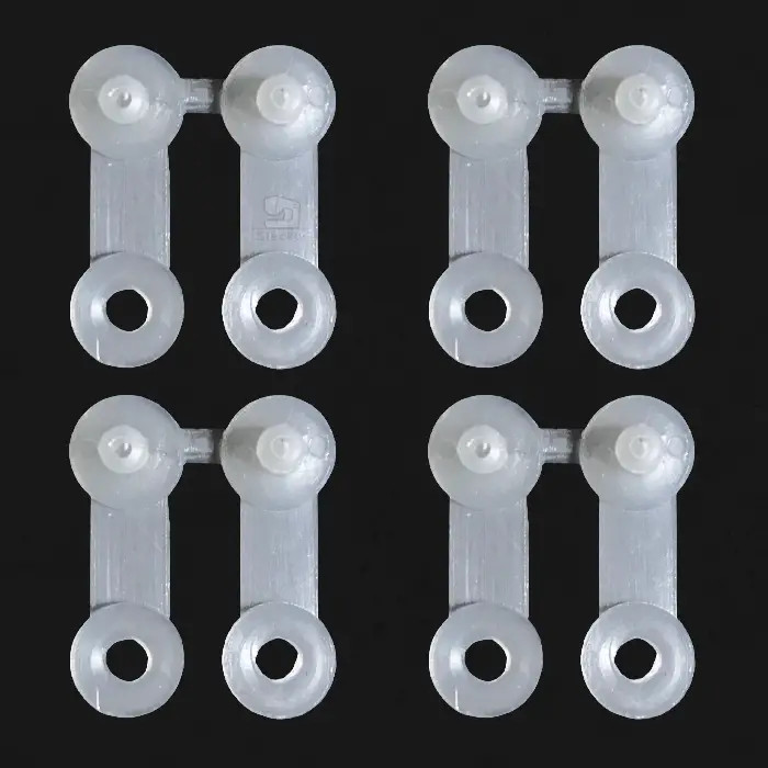 Set de 4 attaches pour carte perforée Set de 4 attaches pour carte perforée