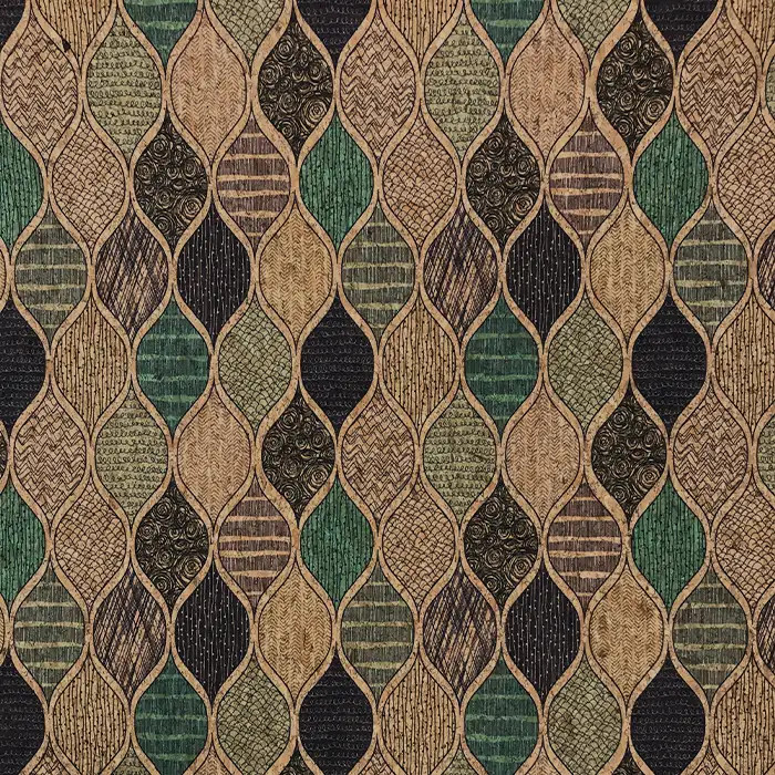 Tissu liège "Ellipses" 66cm par 50cm Tissu liège "Ellipses" 66cm par 50cm