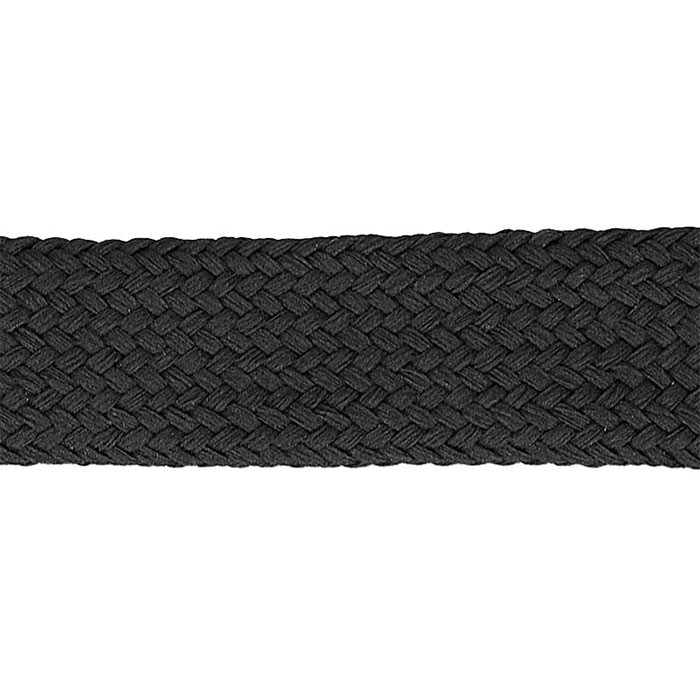 Tresse tubulaire 14mm noir au mètre Tresse tubulaire 14mm noir au mètre