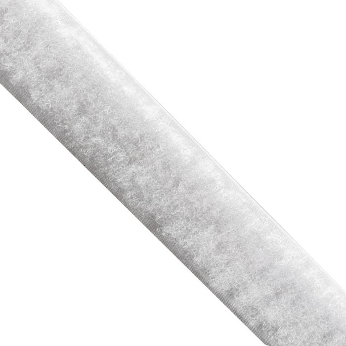 Velcro à coudre 5 cm blanc velours au mètre Velcro à coudre 5 cm blanc velours au mètre