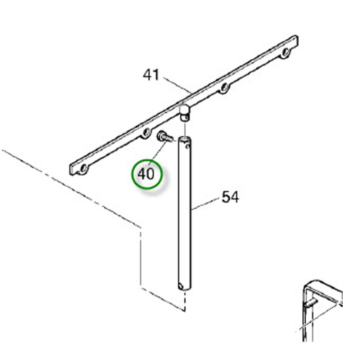 Vis maintien tige porte-bobine Vis maintien tige porte-bobine